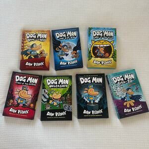Dog Man Series by Dav Pilkey Lot of 7 Brand New